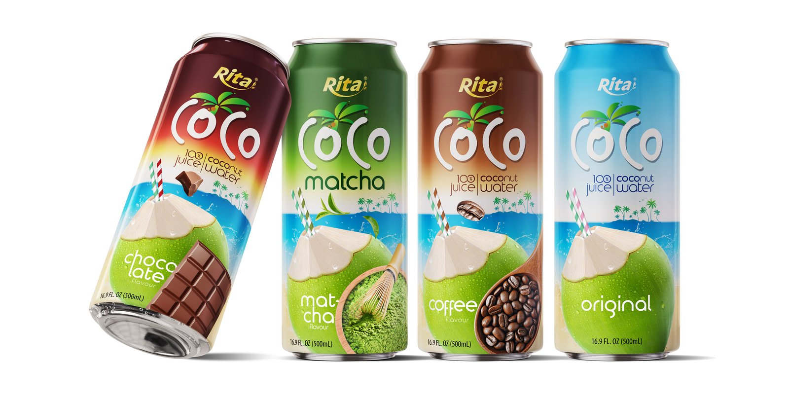 4 flavors Coco 500ml can New