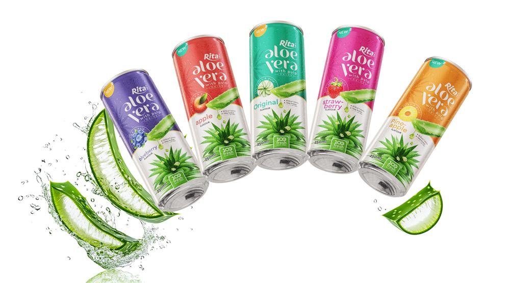 Poster Design Aloe drink 250ml can 01 website