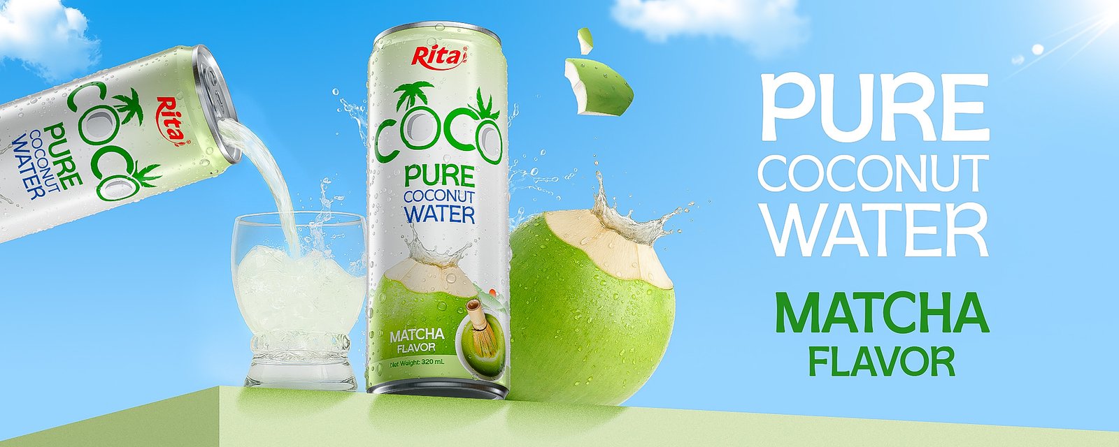 Coconut Matcha 320ml banner 1