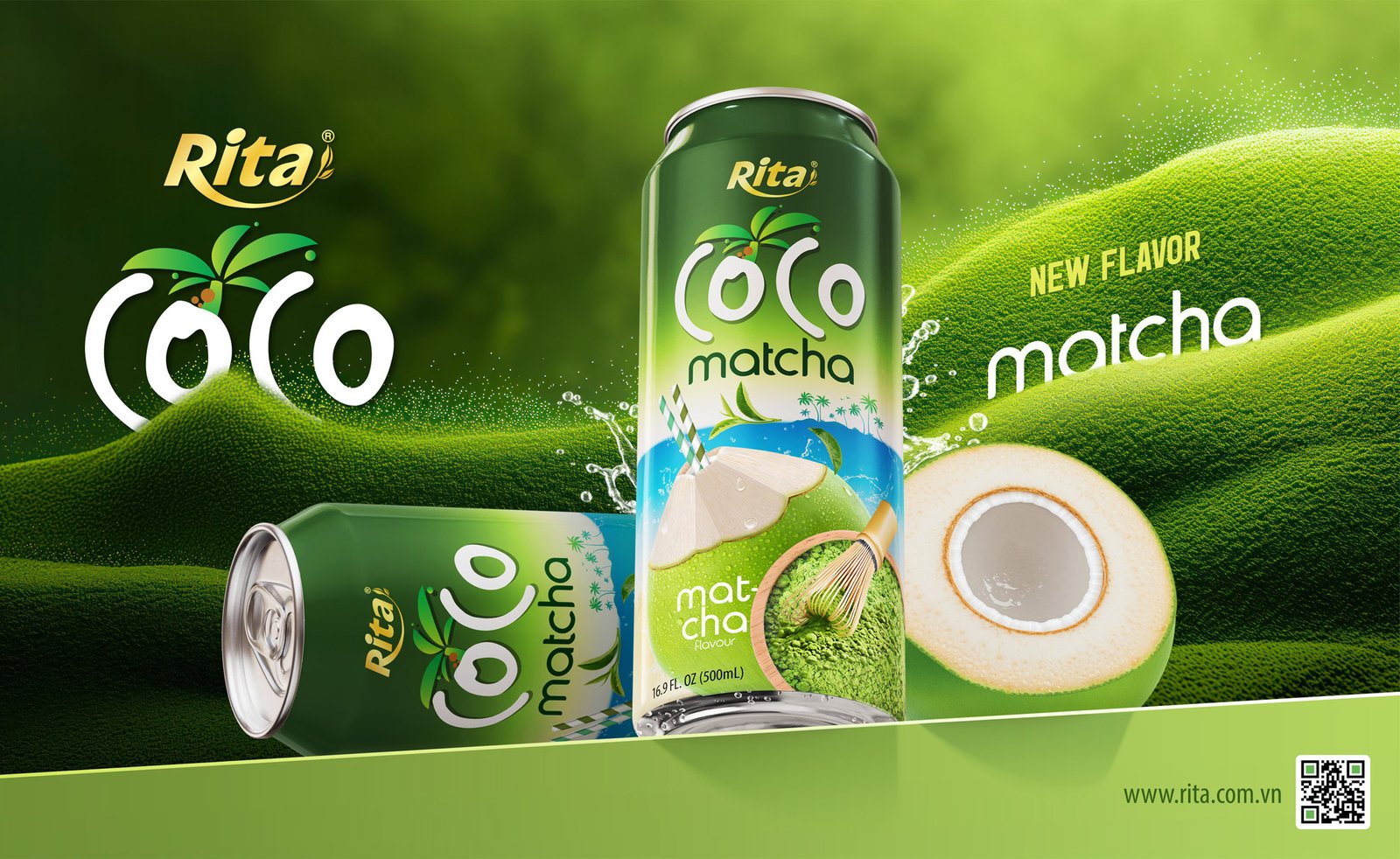 Poster Coco Matcha 500ml can