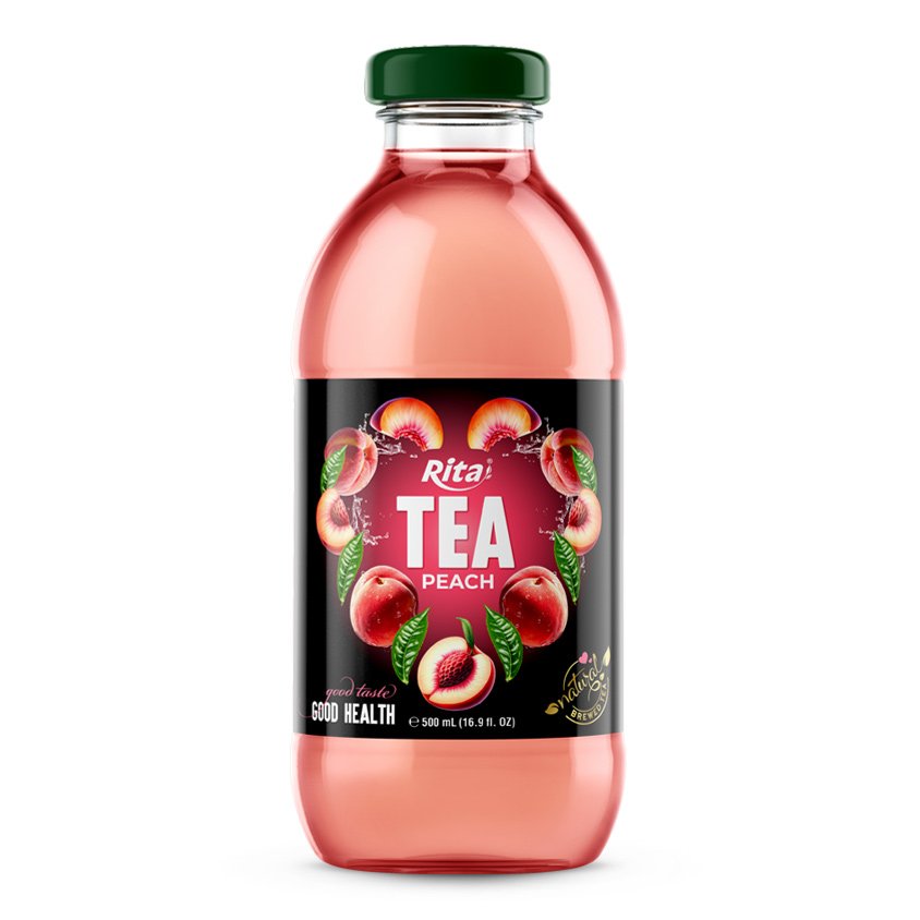 Tea drink 500ml glass bottle 01