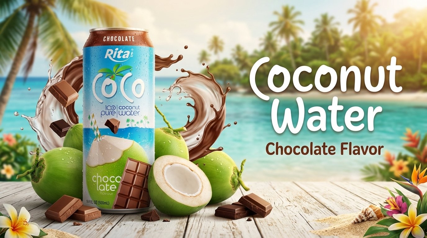 Coconut Water With Chocolate Flavour 500ml Can