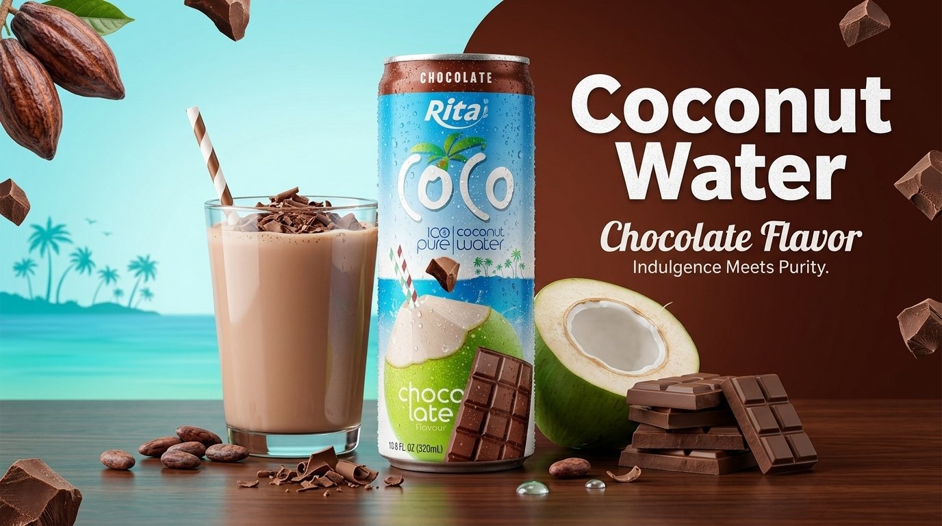 Coconut Water Chocolate Flavor 320ml Can Rita