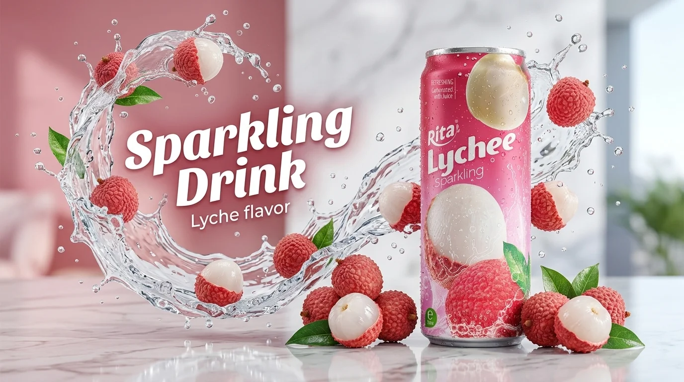 Lychee Sparkling Drink 320ml Can