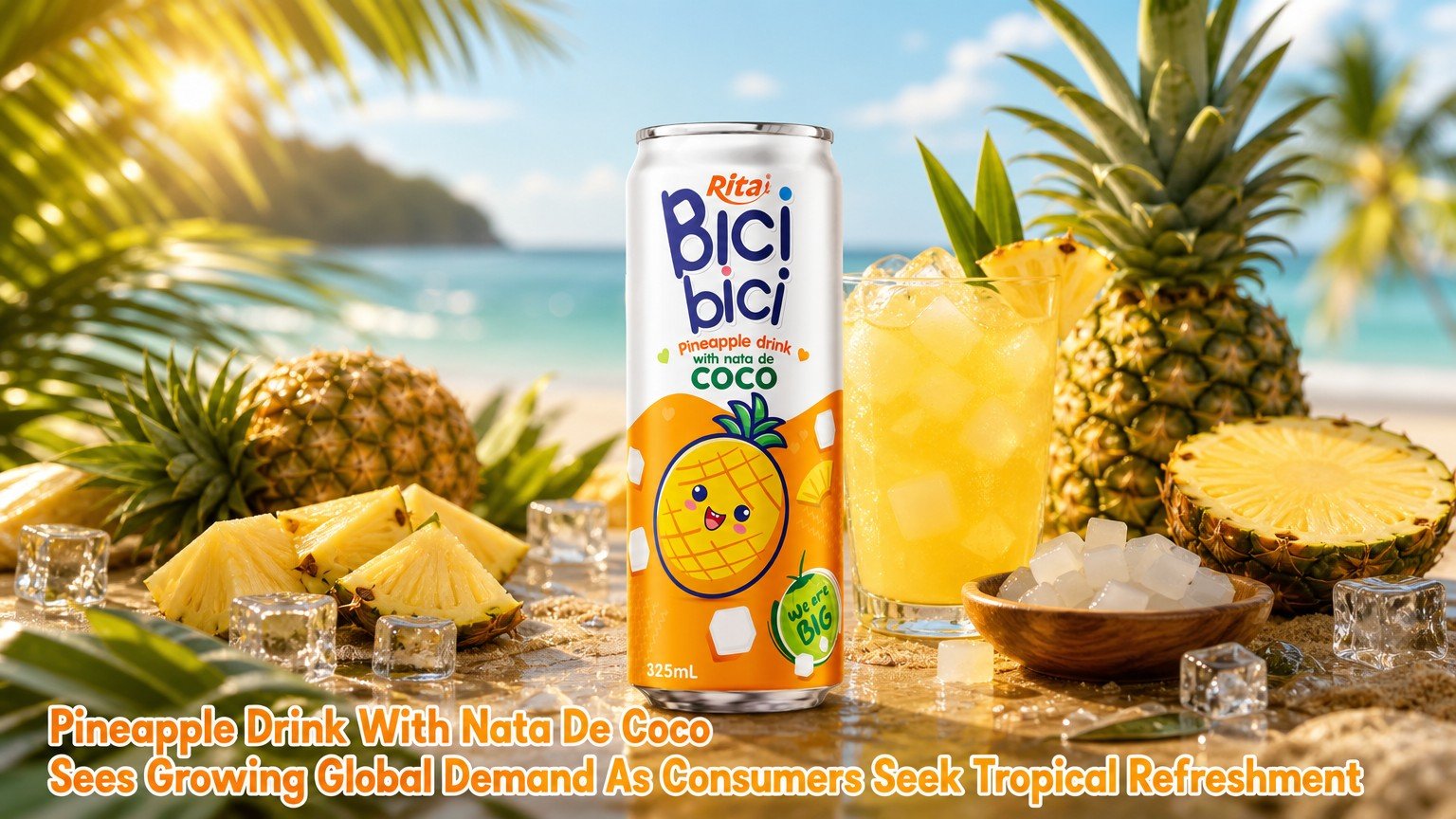 Pineapple Drink With Nata De Coco Sees Growing Global Demand As Consumers Seek Tropical Refreshment