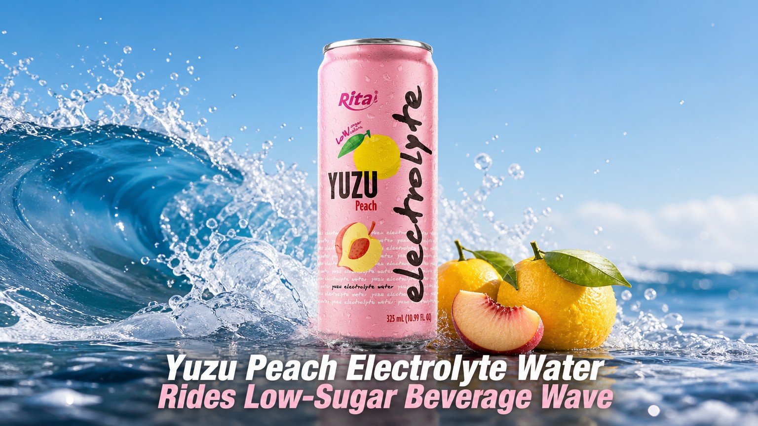 Yuzu Peach Electrolyte Water Rides Low-Sugar Beverage Wave