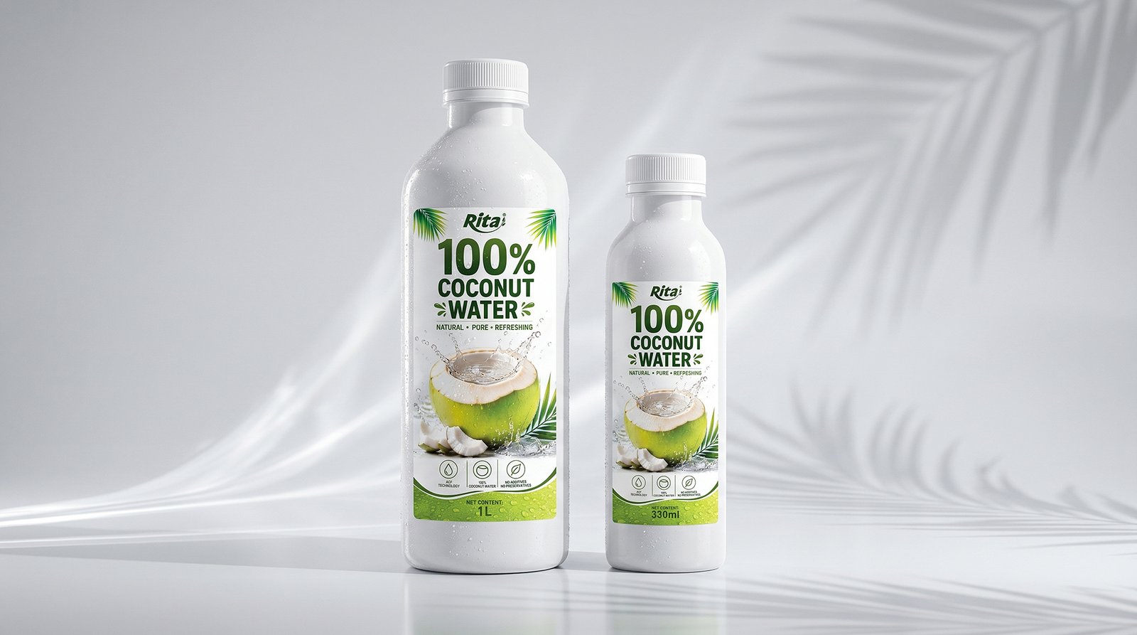 100% Pure Young Coconut Water 1L PET Bottle Wholesale Poster 4