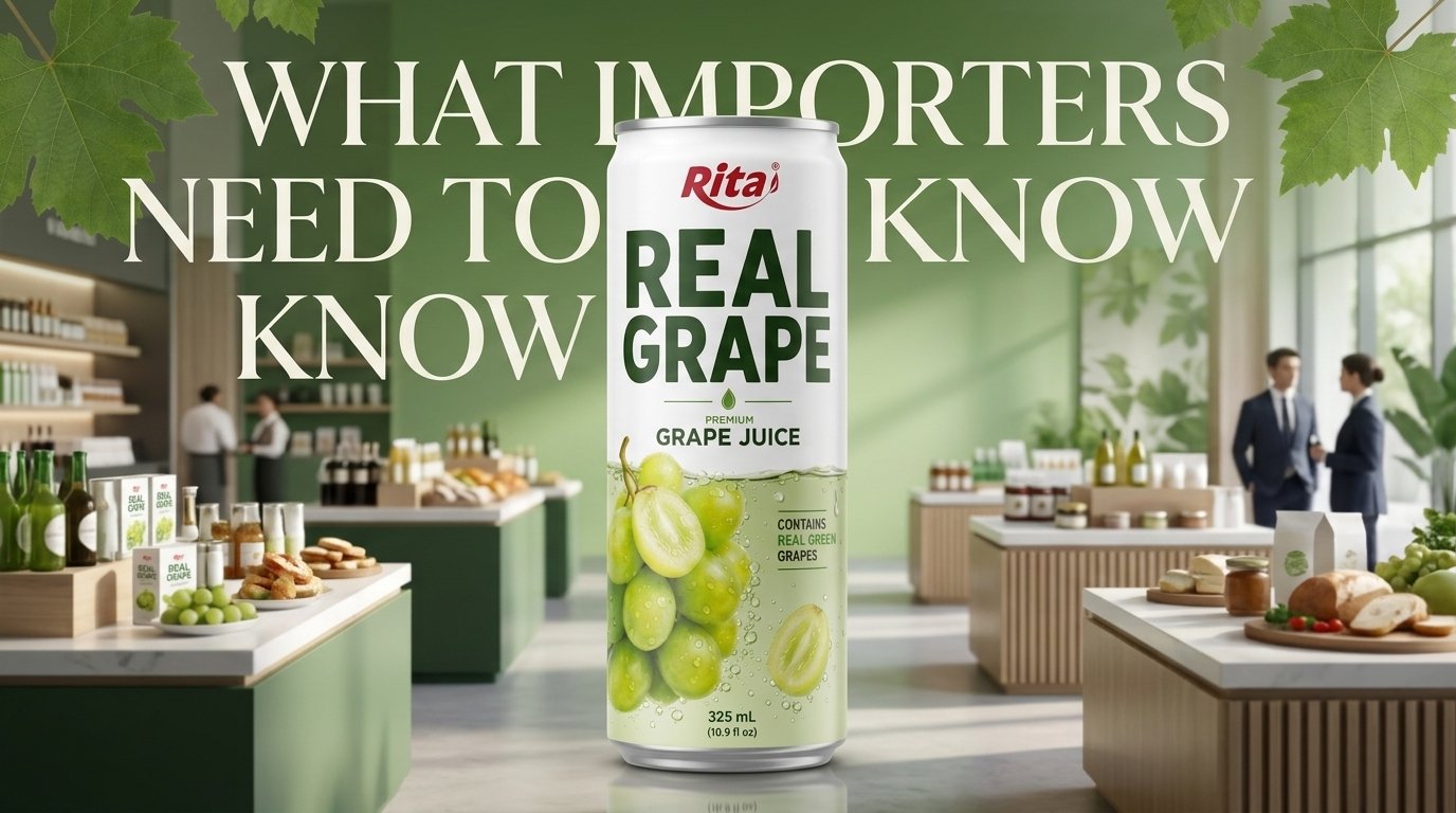 Premium Real Grape Juice 10.9 Fl Oz – Contains Real Green Grapes