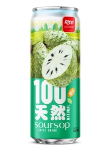 100 Natural Soursop Juice Drink 325ml sleek can 100 Natural Soursop Juice Drink 325ml sleek can