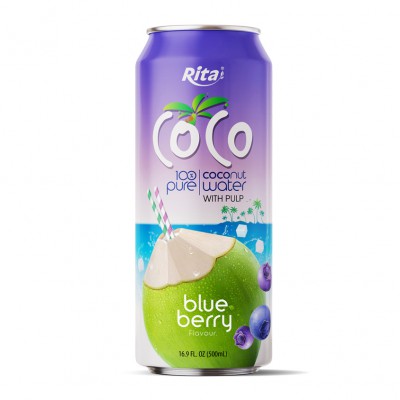 100 pure Coconut water with Pulp and blueberry  flavour