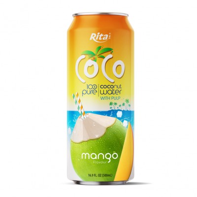 100 pure Coconut water with Pulp and mango flavour