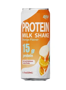 320ml Sleek Can Protein Milk Shake Orange Flavor