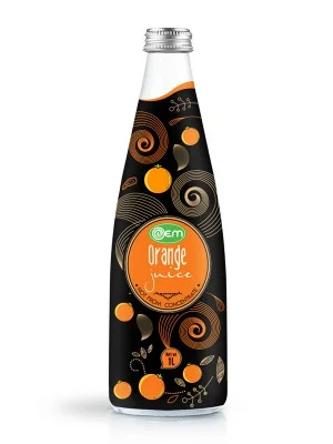 1L OEM Glass bottle Orange Juice