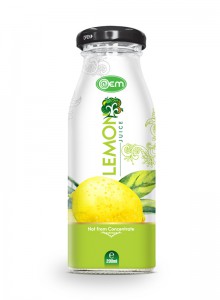 200ml OEM Glass bottle Lemon Juice