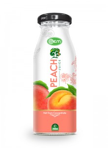 200ml OEM Glass bottle Peach Juice