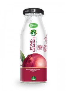 200ml OEM Glass bottle Pomegranate Juice