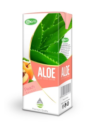 200ml OEM Peach Flavor Aloe Vera