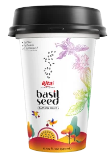 Basil seed juice in pp cup 330ml Basil seed juice in pp cup 330ml