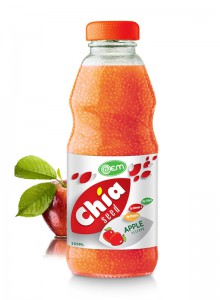 250ml OEM Apple Flavor Chia Seed