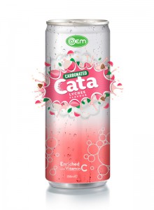 250ml OEM Carbonated Lychee Flavor Drink