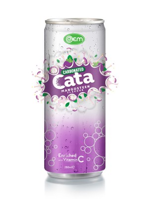 250ml OEM Carbonated Mangosteen Flavor Drink