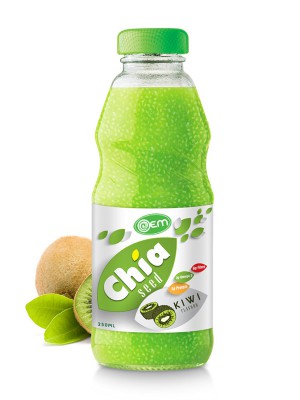 250ml OEM Kiwi Flavor Chia Seed