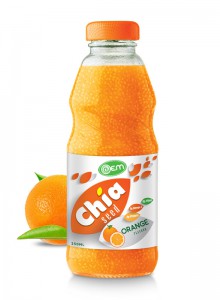 250ml OEM Orange Flavor Chia Seed