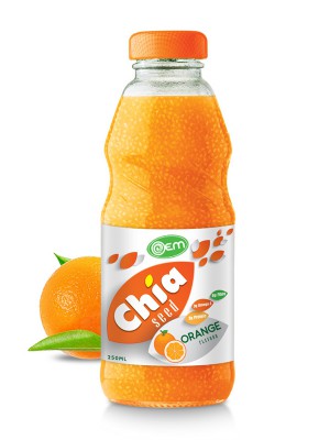 250ml OEM Orange Flavor Chia Seed