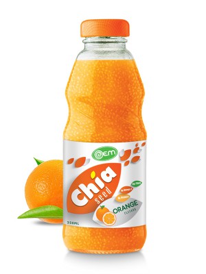 250ml OEM Orange Flavor Chia Seed
