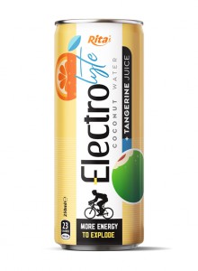 250ml cans Electrolyte Coconut water with tangerine juice