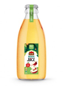 250ml glass bottle natural apple juice