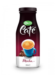 280ml OEM Glass bottle Mocha Coffee