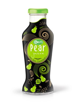 280ml OEM Glass bottle Pear Juice