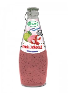 290ml OEM Basil Seed with Mix Fruit Juice