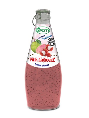 290ml OEM Basil Seed with Mix Fruit Juice