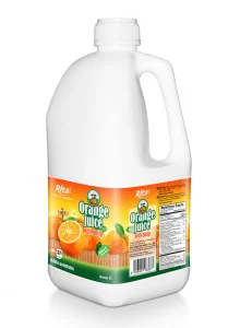 Wholesale Aloe 2L PP Bottle Orange Juice With Pulp