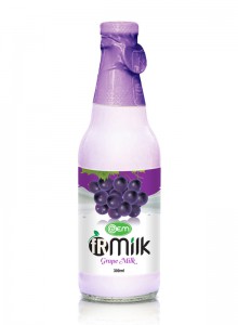 300ml OEM Glass bottle Grape Milk