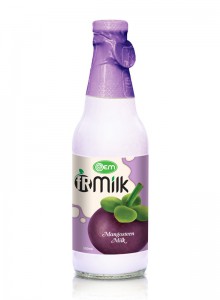 300ml OEM Glass bottle Mangosteen Milk