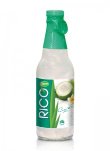 300ml OEM Pure Glass bottle Coconut Water