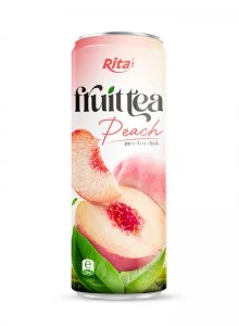 Wholesale Peach Tea Drink 320ml Sleek Can