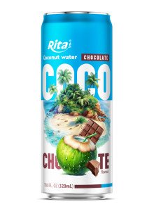 Rita Coco 100% Pure Coconut Water with Chocolate Flavour 320ml Can Version 2