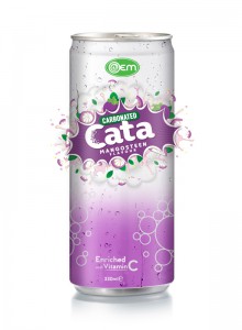 330ml OEM Carbonated Mangosteen Flavor Drink