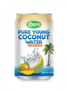 330ml OEM Coconut Water with Mango Flavor