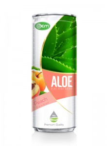 330ml OEM Peach Flavor Aloe Vera