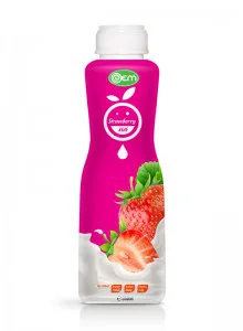 350ml OEM PP bottle Strawberry Milk