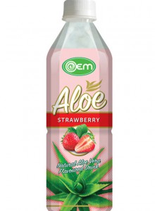 500ml OEM Aloe Vera With Strawberry.