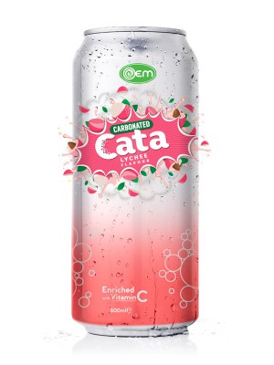 500ml OEM Carbonated Lychee Flavor Drink