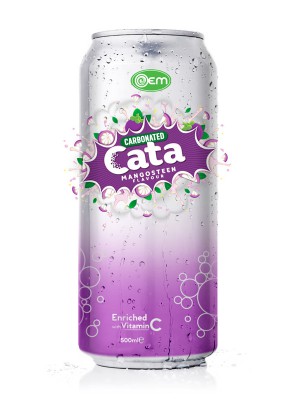 500ml OEM Carbonated Mangosteen Flavor Drink