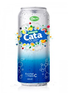 500ml OEM Carbonated Mix Fruit  Flavor