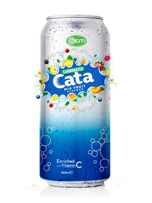 500ml OEM Carbonated Mix Fruit  Flavor